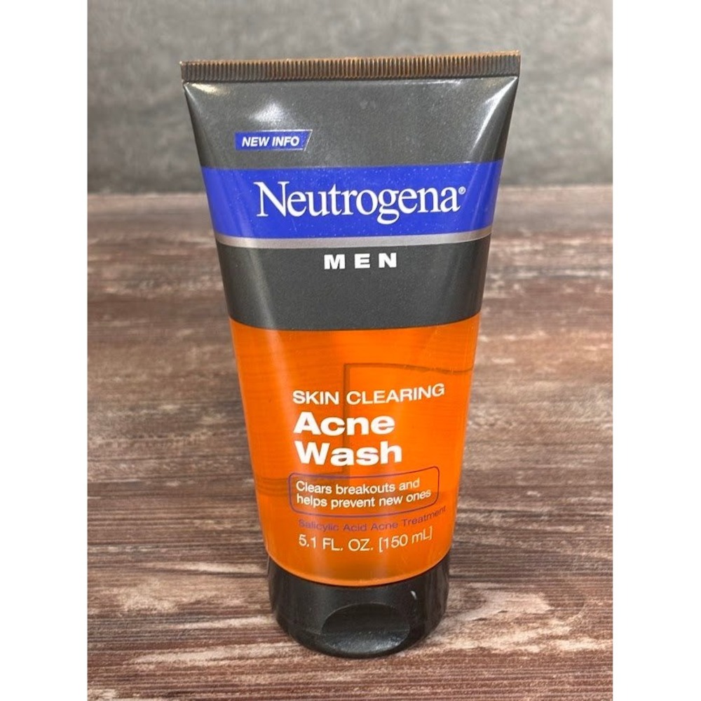 Neutrogena Men‎ Skin Clearing Acne Wash Salicylic Acid 5.1 Oz Discontinued